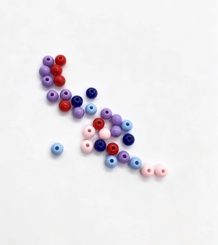 6mm 彩色亚克力圆珠