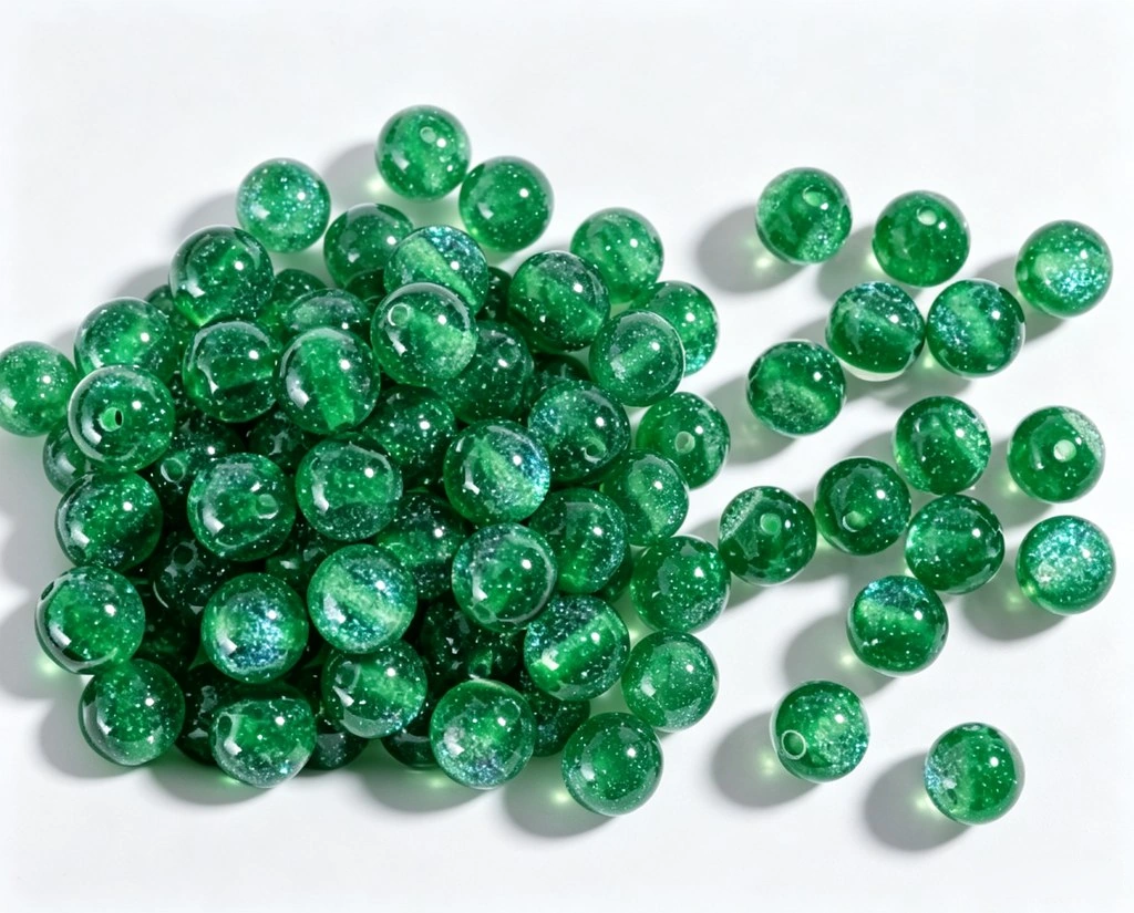 8mm 绿色塑料珠
