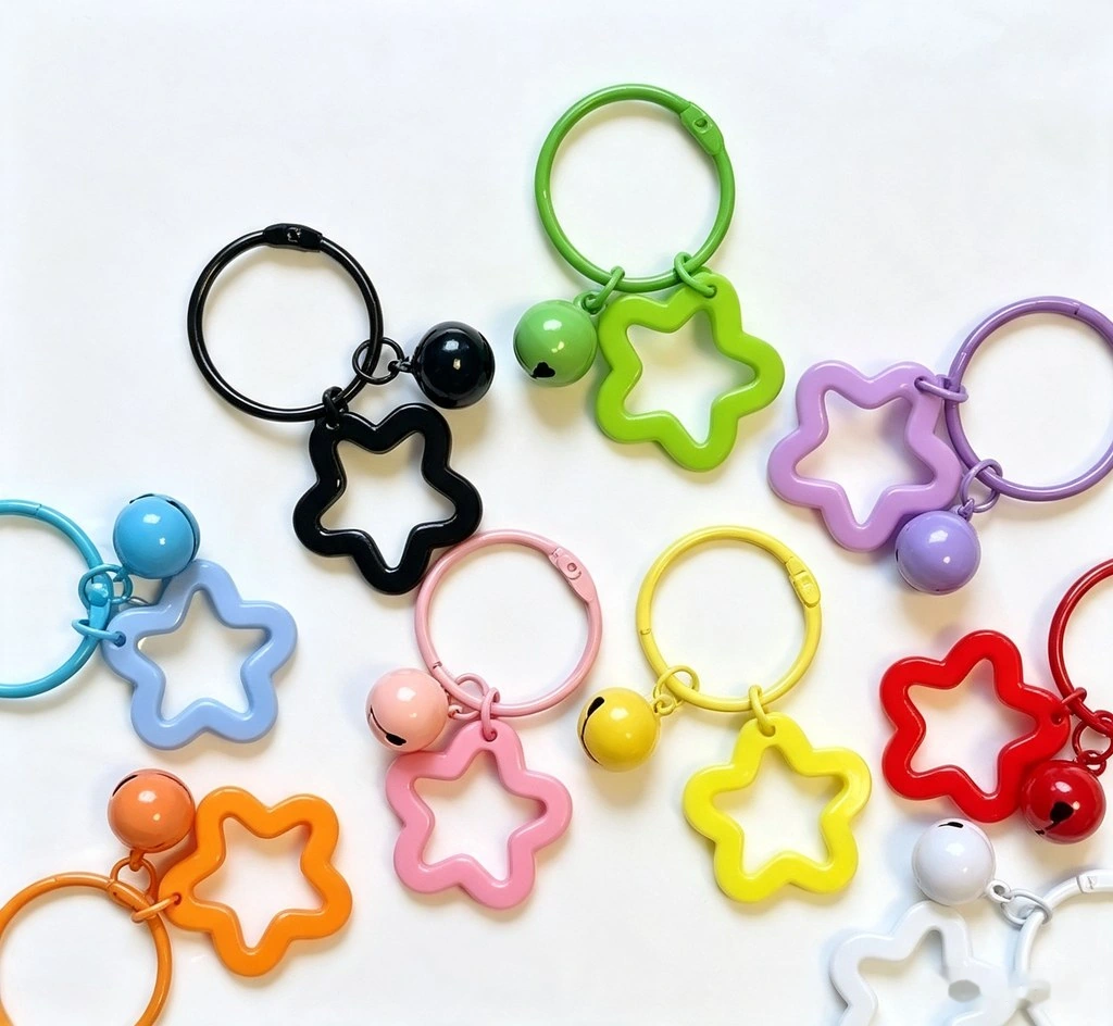 Stainless Steel Perler Bead Keychain