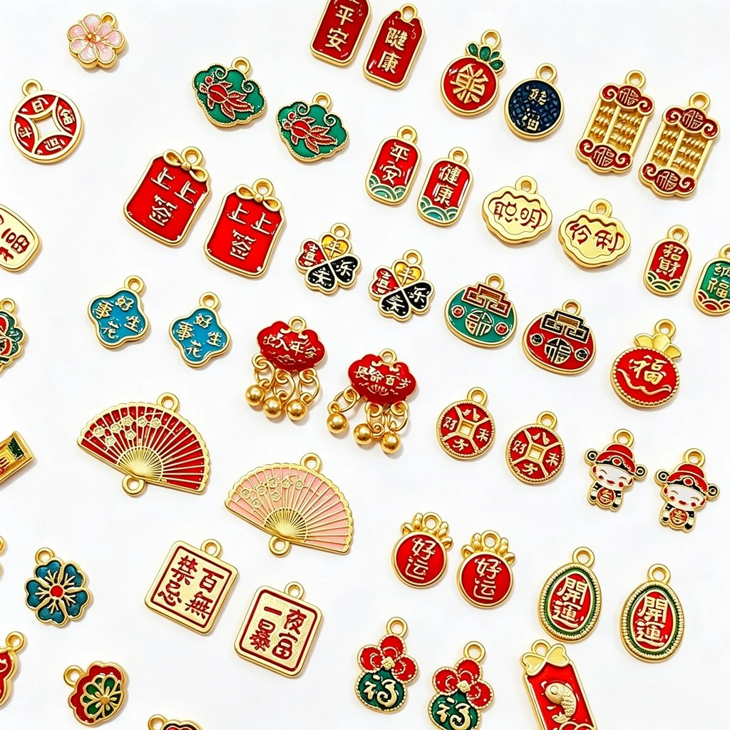 Chinese Style Zinc Alloy DIY Charms