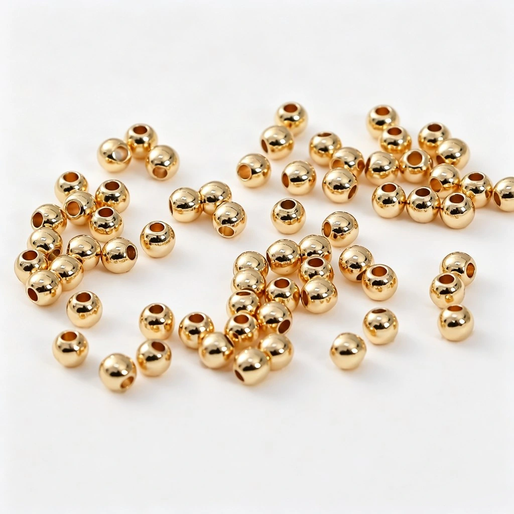 Alloy Round Spacer Loose Beads