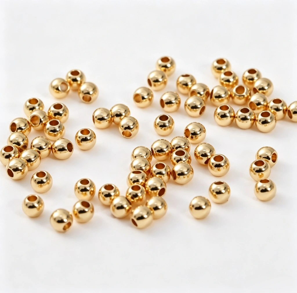 3mm Alloy Gold Spacer Beads