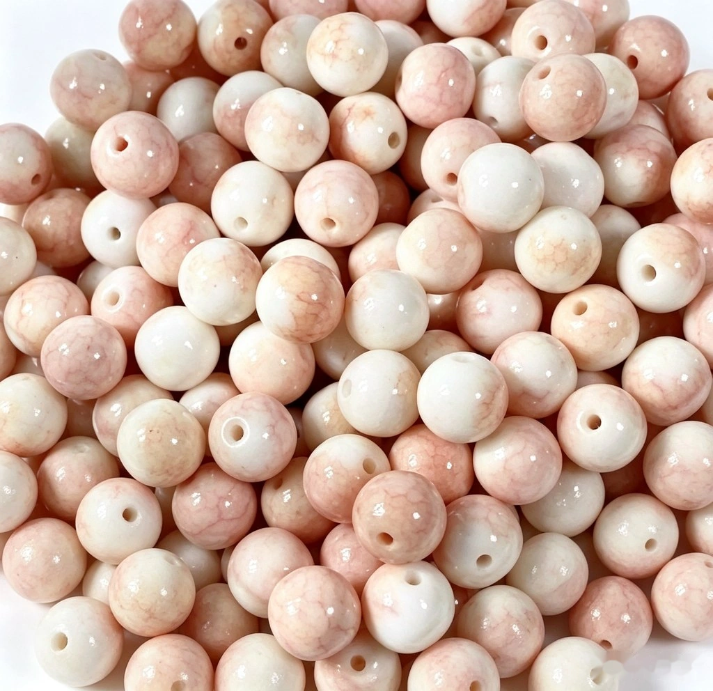 10mm Glass Round Loose Beads