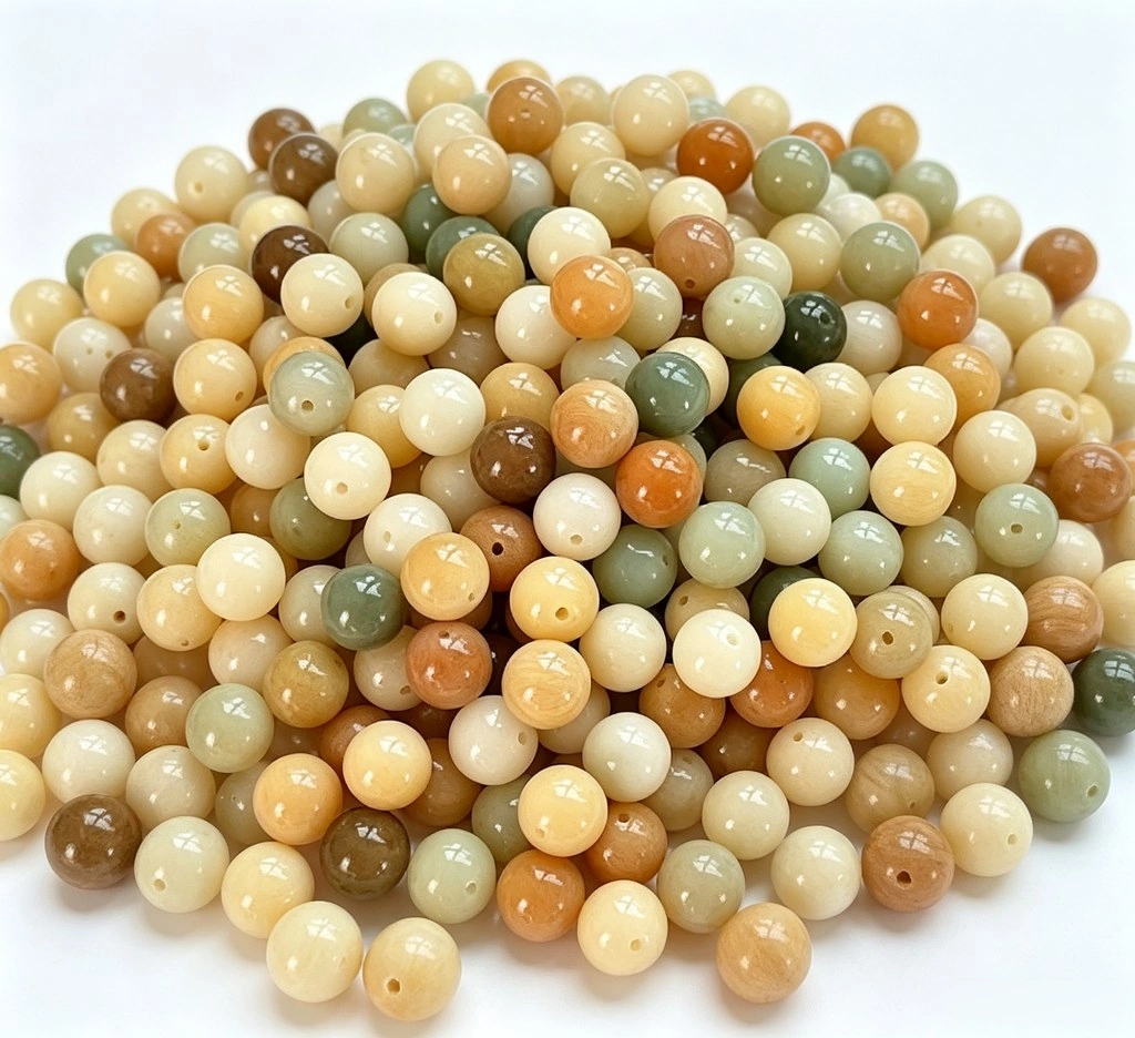 11mm Natural Bodhi Root Loose Round Beads